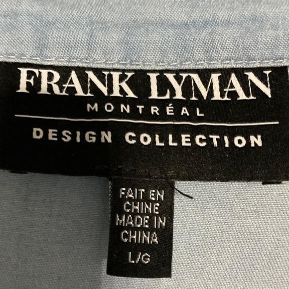 Frank Lyman Design Light Blue Shirt - Picture 2 of 4